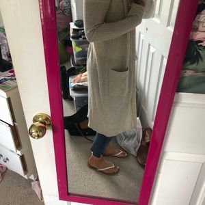 Socialite Long Cream Cardigan